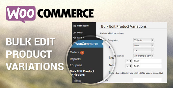 Woocommerce Bulk Edit Product Variations